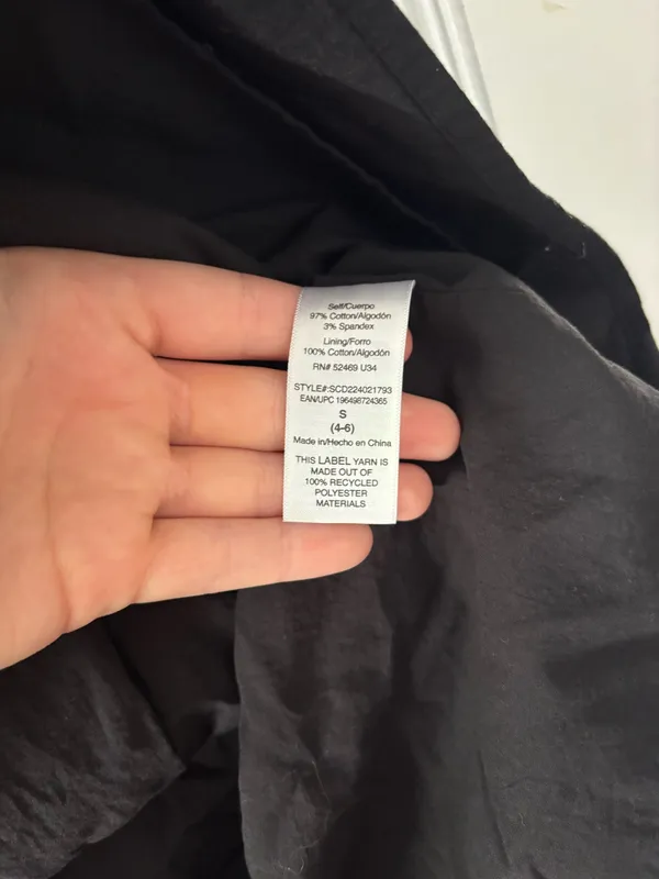 Y2K Black Poplin Dress - Image 4