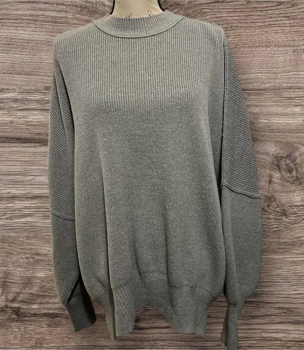 Free People Easy Street Gray Tunic sz Medium - Image 9