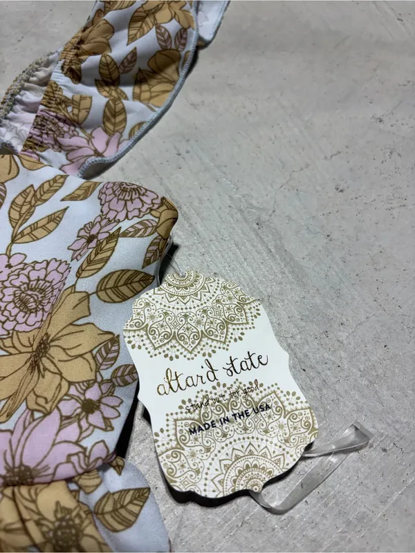 Altar’d state Floral Ruffle Strap Tank Top NWT MSRP$55 XS - Image 6