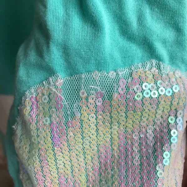 Pink Owl Apparel Color Block Top Sequins Retro - Image 7