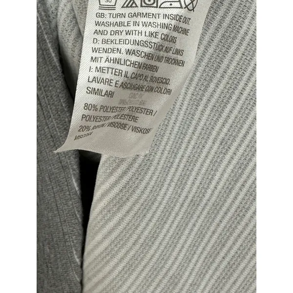 D&Co Active Grey Long‎ Sleeve Crossover Neck Sweatshirt Womens XL Pullover - Image 6