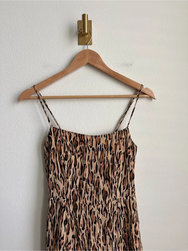 Aritzia Sunday Best Chiara Leopard Print Mini Dress Size 2 - Image 5