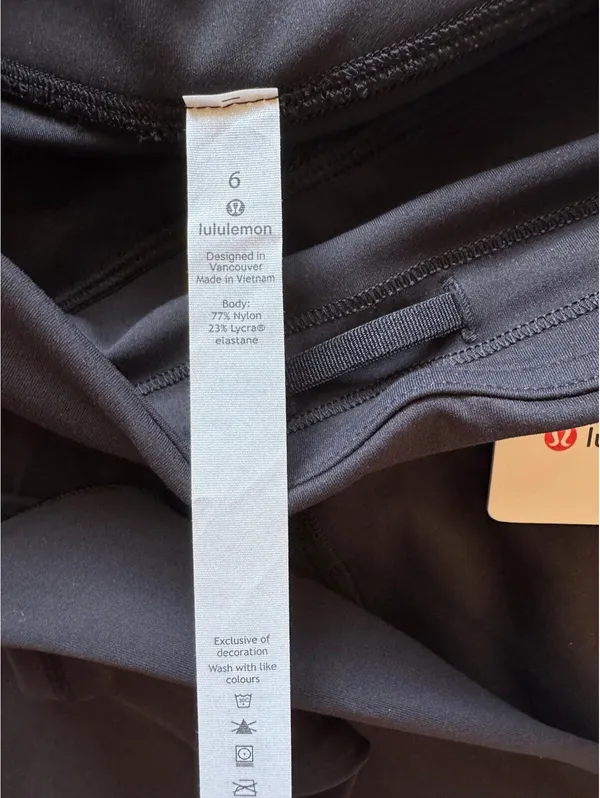 Lululemon Invigorate High Rise 25” With Pockets Black Size 6 NWT - Image 6