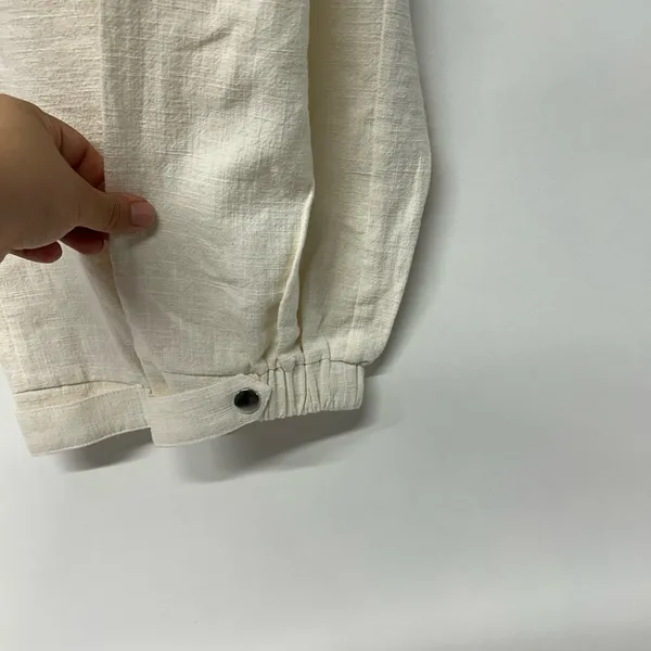 NWT Meshki Women’s Small Cream Ankle Cargo Pants - Image 6