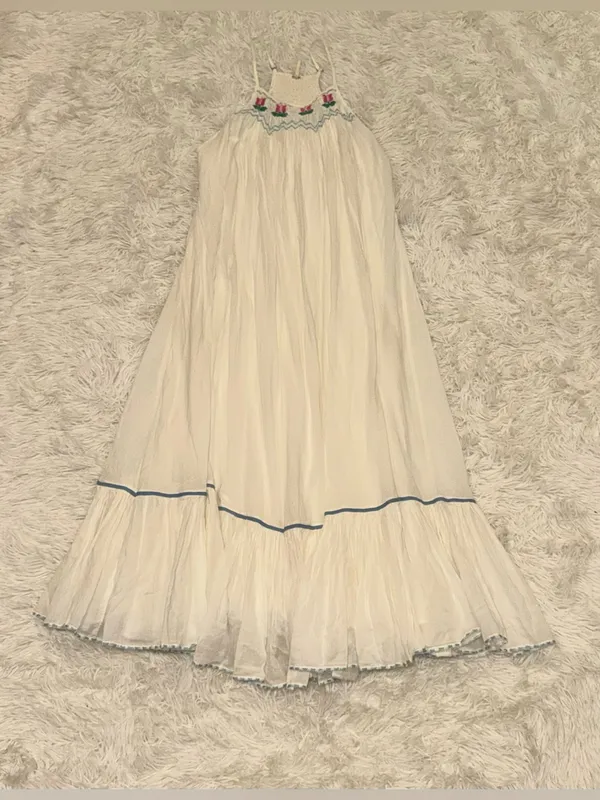 NEW FREE PEOPLE Tip Toeing Tulip Dress whisper white Sz S - Image 4