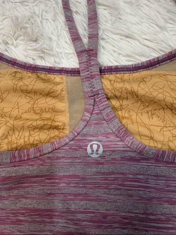 Lululemon power y muted muave stripe galore - Image 3