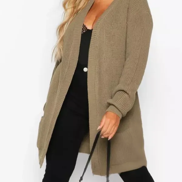 Boohoo PLUS BOYFRIEND KNITTED‎ CARDIGAN - Image 3