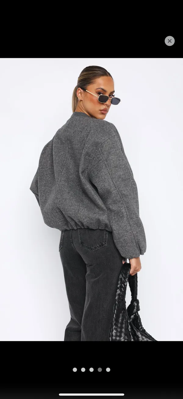 Bomber Jacket White Fox - Image 4