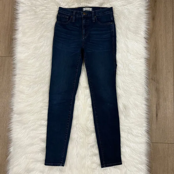 Madewell 10 Inch High Rise Skinny‎ Jeans Dark Wash Size 26 - Image 2