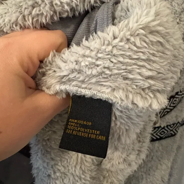 STS Ranchwear Gray Fleece Pullover Jacket Size L - Image 6