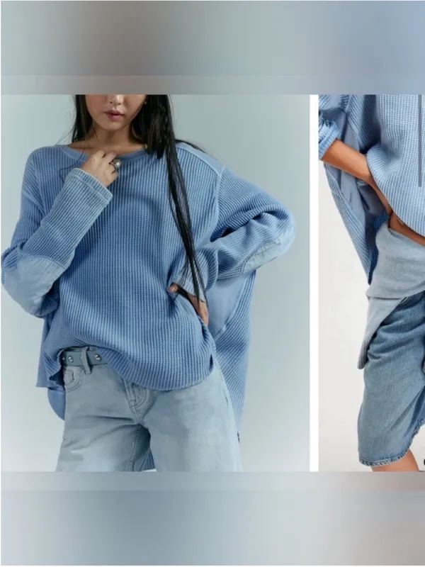NWT Free People FP One Blake Thermal - cornflower blue - Small - Image 3