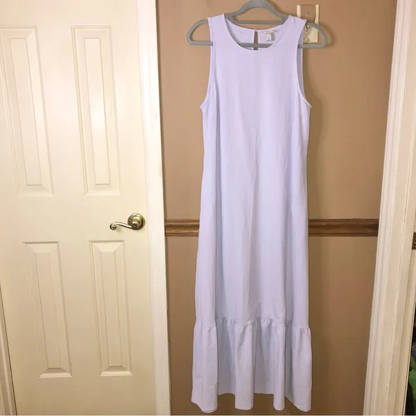 A new day Maxi Tiered Textured Stretch Dress Pastel Purple Size‎ small - Image 2
