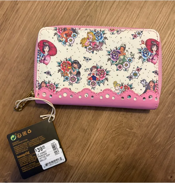Disney Princess Loungefly Wallet Books Classic Zip-Around - Image 2