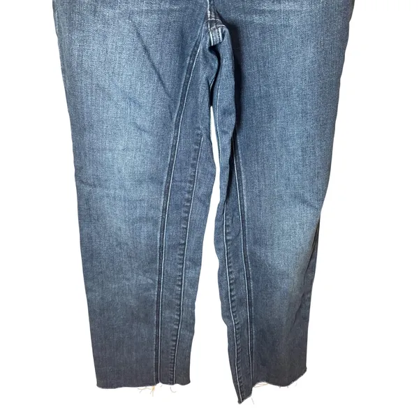 Judy Blue Double the Fun Straight‎ Leg Jeans Raw Hem Sz 3/26 Dark Wash JB82464MD - Image 3