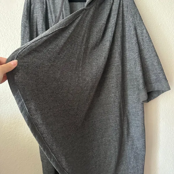 Free People Grey Slouchy Long Sweater Cardigan Duster Knit - Image 6