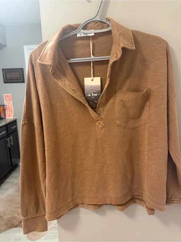 $89 NWT Boutique Cozy "In Loom" Vintage-Wash Lounge Set (Size Small) - Image 2