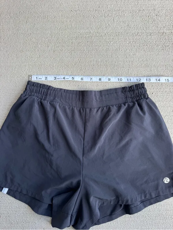 Rhoback Women’s Small Black Running Shorts High waisted 2.5” inseam - Image 4