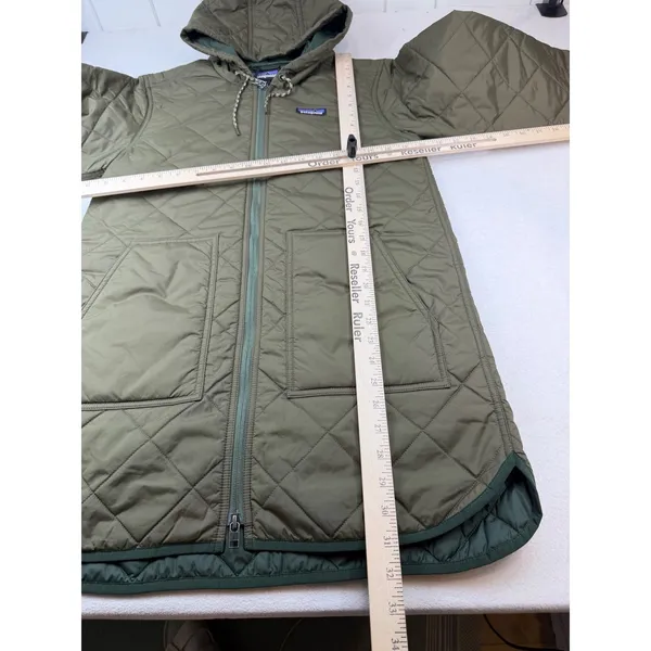 Patagonia Women's Diamond Quilted Parka Basin Green Size XS NEW ($269 Retail) - Image 3