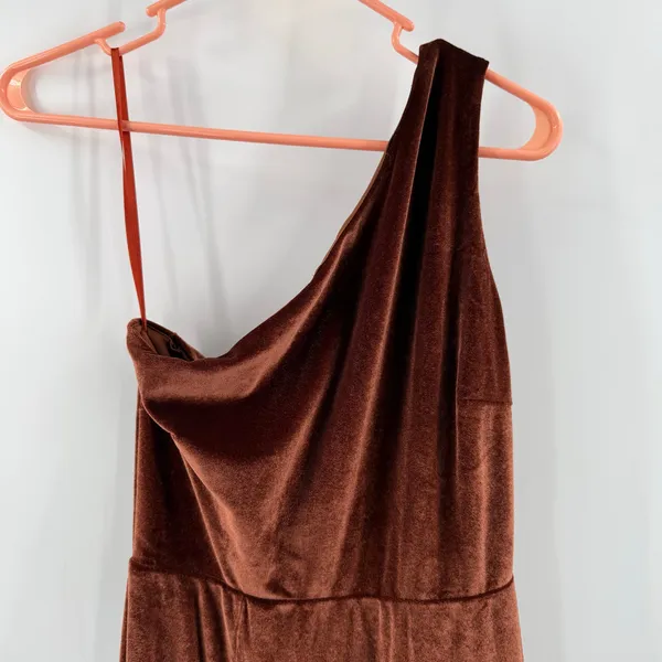 Baltic Born Dress Women’s Size Medium *Altered Tatiana Velvet One Shoulder Maxi - Image 5
