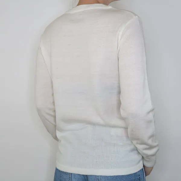 Vintage 70s Golf Embroidered Cardigan Sweater - Image 3