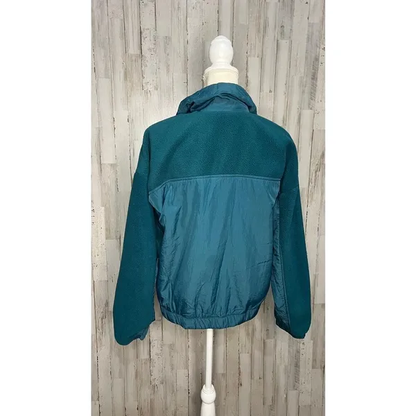 Wild Fable Women's Teal Sherpa‎ Bomber Jacket Size Small Zip Closure - Image 3