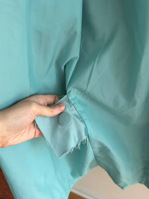 Carina Exclusive Women’s Vintage Turquoise Trench Coat, Size XL - Image 11