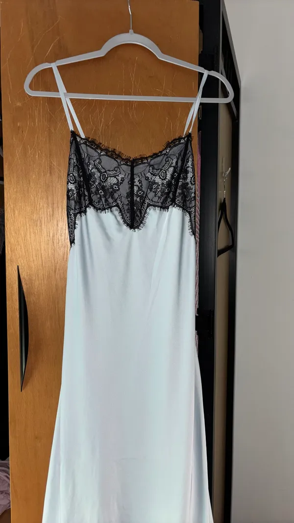 lace slip dress White - Image 3