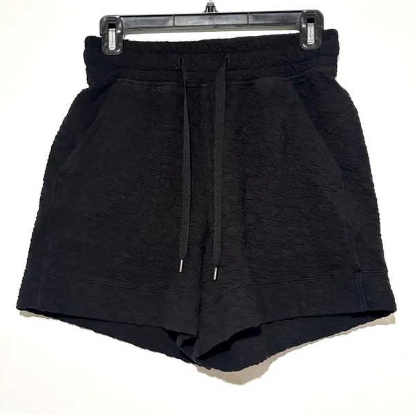 Lululemon Rippled Super-High-Rise Short 5" Black 4 - Image 4
