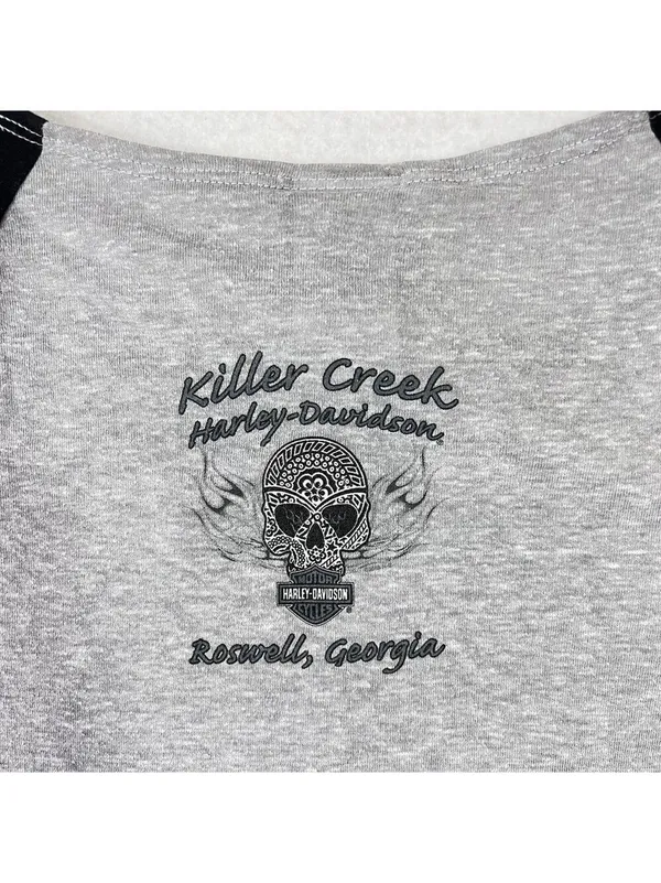 Harley Davidson Graphic T Shirt Large Killer Creek Roswell Ga Short Sleeve Women - Image 4