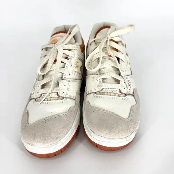 New‎ Balance 550 Au Lait Sneakers Beige Burnt Orange Size 7.5 - Image 2