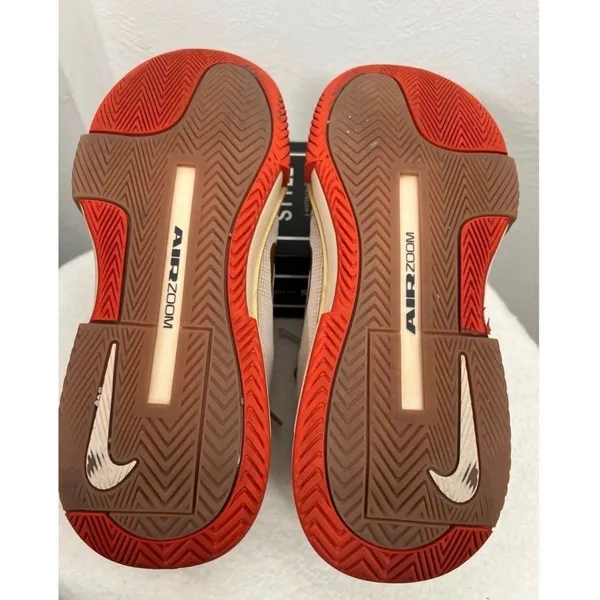 Nike GP Challenge 1 PRM Women's Tennis Shoes Sz 12 Sail Red Gold‎ FQ3164-103 - Image 8