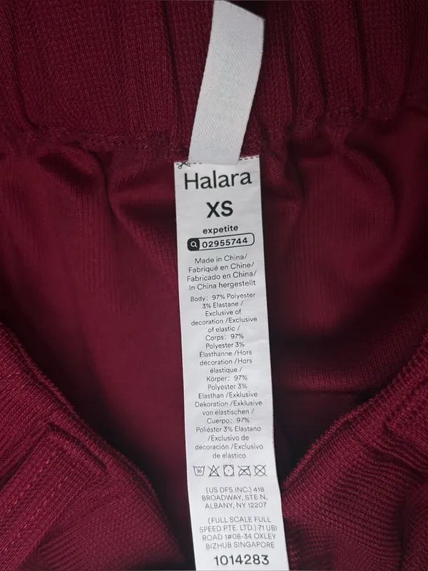 Halara High Waisted Pocket Wide Leg Waffle Knit Work Pants Womens Size XS Petite - Image 10