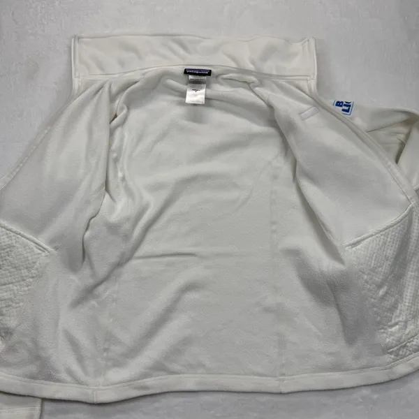 Patagonia Fleece Jacket Full Zip Bud Light White‎ Outdoors Women's M - Image 9