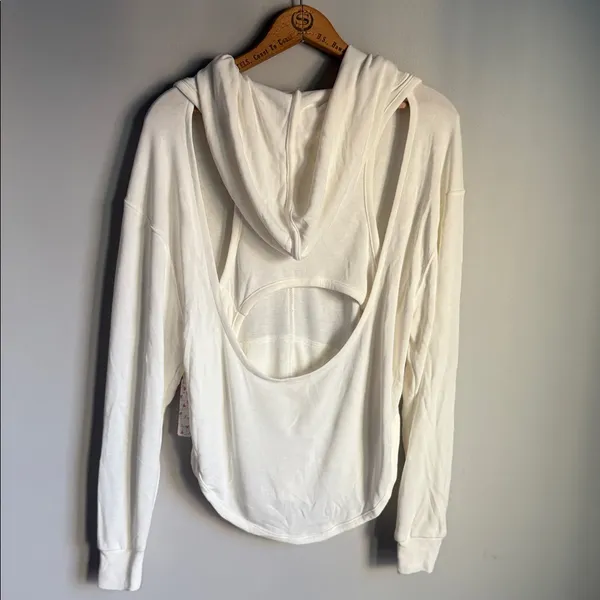 NEW Free People Movement Back Into It Cut Out Hoodie XS - Image 7