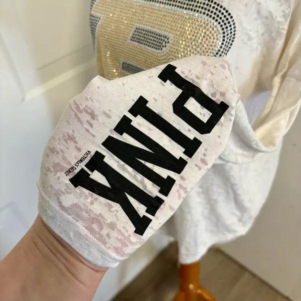 Vintage VS Pink Purdue Bling Tee J4 - Image 7