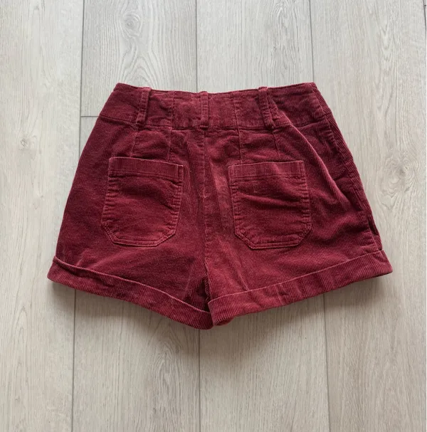 Maroon Corduroy Shorts Altar’d State women’s small - Image 2