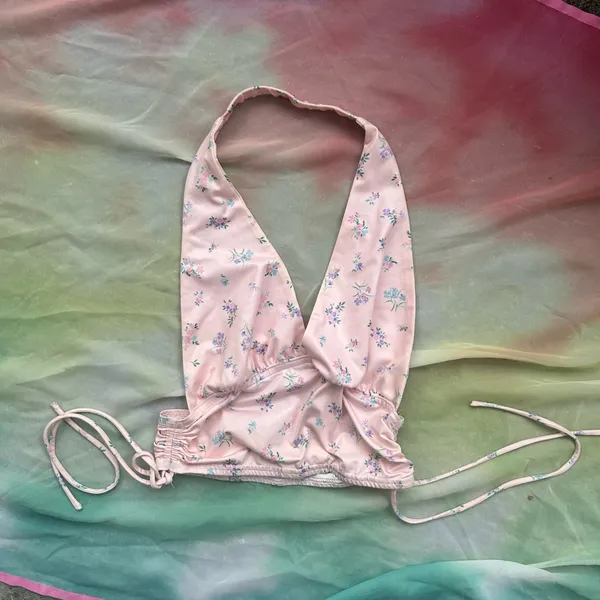 Princess Polly Penelope Pink Floral Halter Top - Image 5