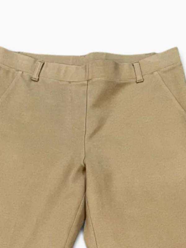 Quince Ultra Stretch Ponte Straight Leg Pants Roasted Pecan Medium Tall Pull On - Image 2