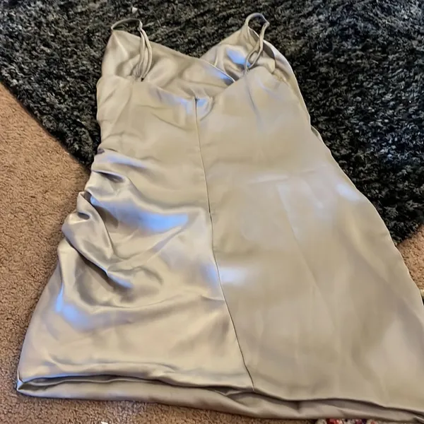 Lux LA‎ small silver mini dress - Image 6