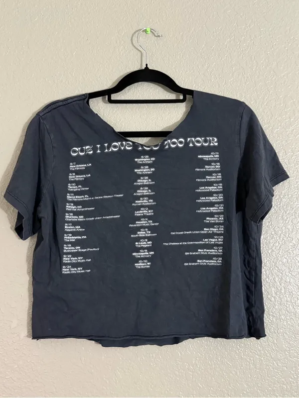 Lizzo Cuz I Love You Too 2019 Tour Graphic Tee DIY CropRaw Hem Festival Music - Image 9