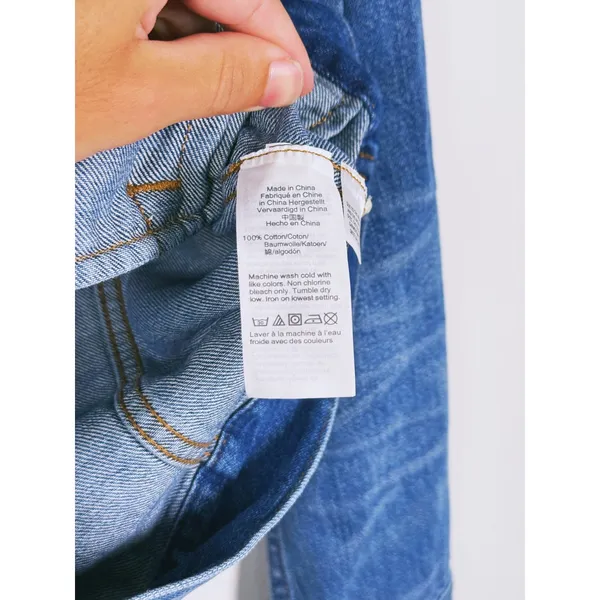 Madewell Womens Denim Trucker Jacket Small Blue Button Front Casual Fall Country - Image 11