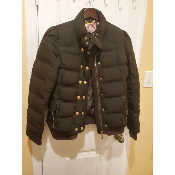 Juicy Couture Womens Brown Jacket Size LARGE - Image 7