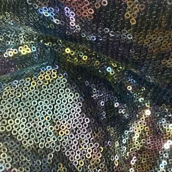 XOXO Multi Colored Sequins Sleeveless Black Dress Size Medium - Image 2