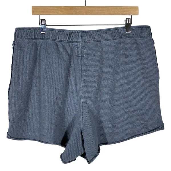 Aerie Textured Lounge Shorts Solid Grey Casual Athleisure Relaxed Fit Size XL - Image 4