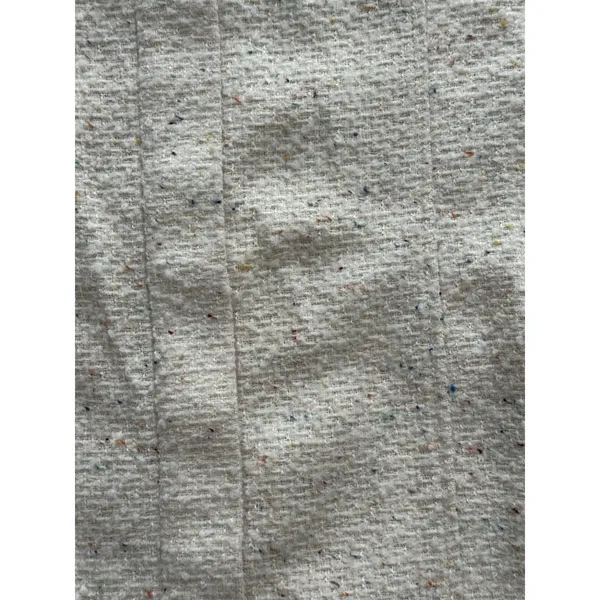 House of Harlow 1960 Tweed Boucle Mini‎ Dress Medium White Square Neck Sheath - Image 4