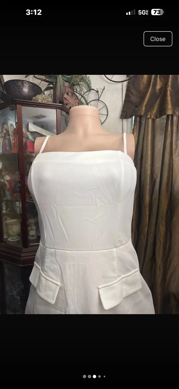 New beautiful zise medium white dress - Image 2