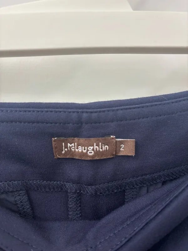 J McLaughlin navy work pants trousers Blue Size 2 - Image 4