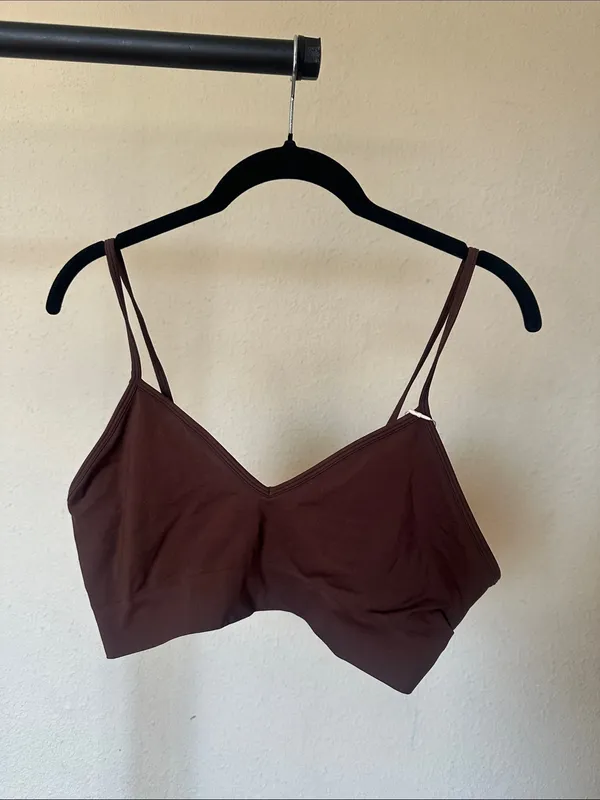 SKIMS Soft Smoothing Seamless Bralette Cocoa Brown BR-BRA-0183 Womens‎ Size 2X - Image 2
