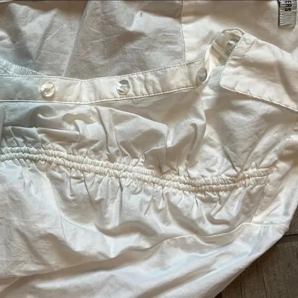 Urban Outfitters White Button Down Shirt Lightweight - Image 3
