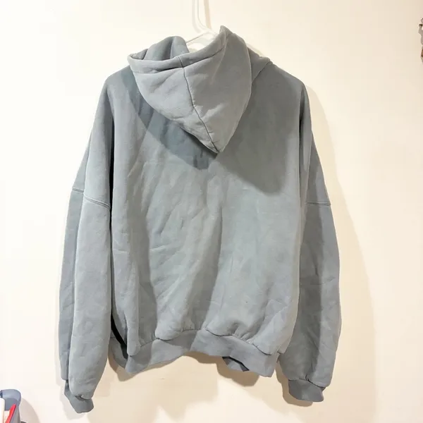 Comfrt Cloud Zip Heavyweight Hoodie Unisex Full Zip Sweatshirt Blue Size Large‎ - Image 5
